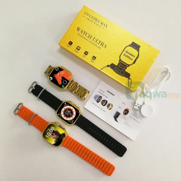 New C9 Ultra Max Smart Watch with Two Straps Expert Quality - Image 7