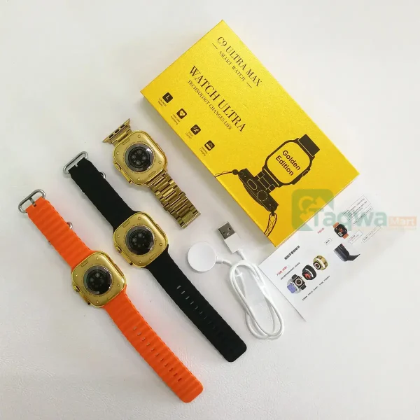 New C9 Ultra Max Smart Watch with Two Straps Expert Quality - Image 6