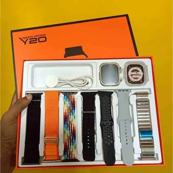 New Premium Y20 ultra smart watch 7 straps - Image 3