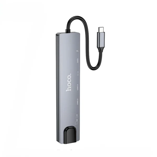 Hoco DUP09, 8-in-1 Docking Hub, Docking Hub Bangladesh, USB-C Adapter Bangladesh